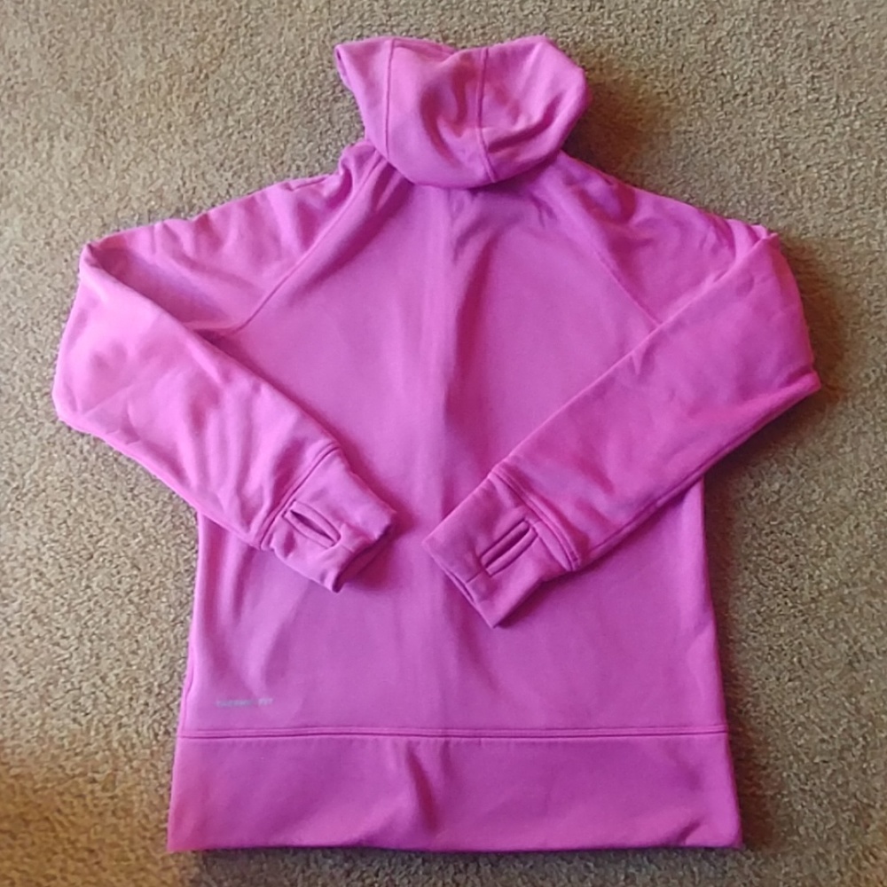 Nike Women's Pink Full-Zip Hoodie - Picture 5 of 8